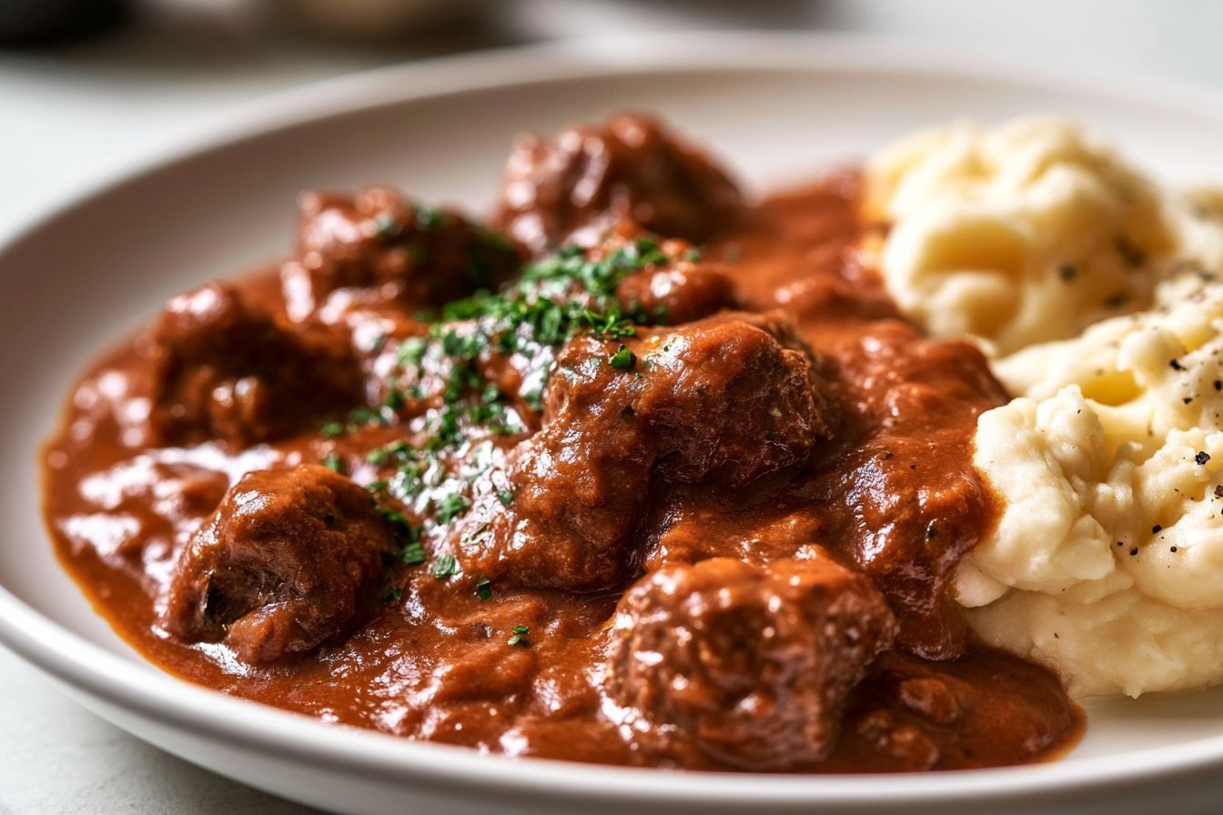 Creamy German Beef Goulash Stew