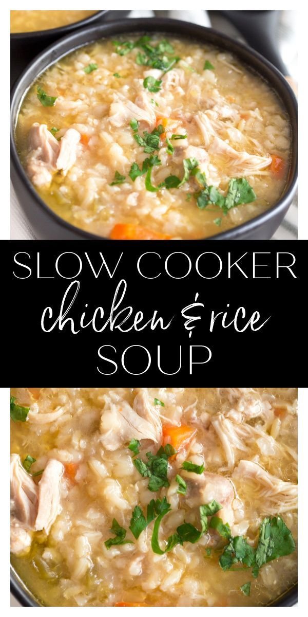 Crock Pot Chicken Rice Soup