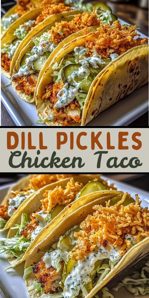 Easy Dill Pickle Ranch Smash Chicken Tacos