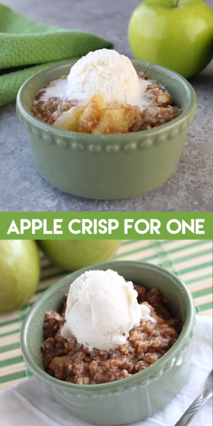 One Serving Apple Crisp