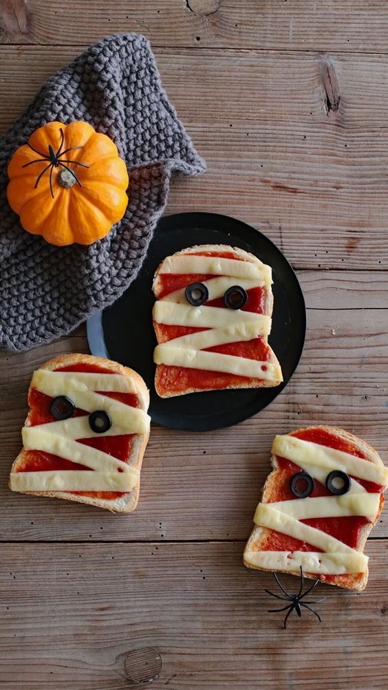 Recette d'Halloween facile : Les tartines