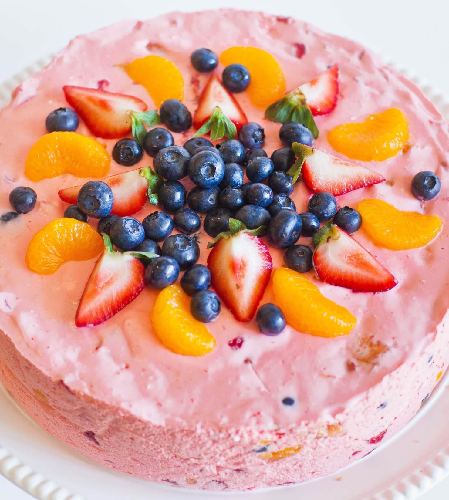 Elegant Fruit Mousse Cake 2 Elegant Fruit Mousse Cake