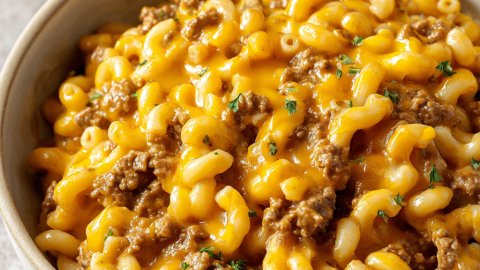 Cheesy Hamburger Helper