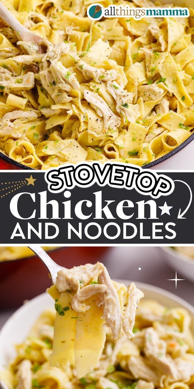 Stovetop Chicken and Noodles