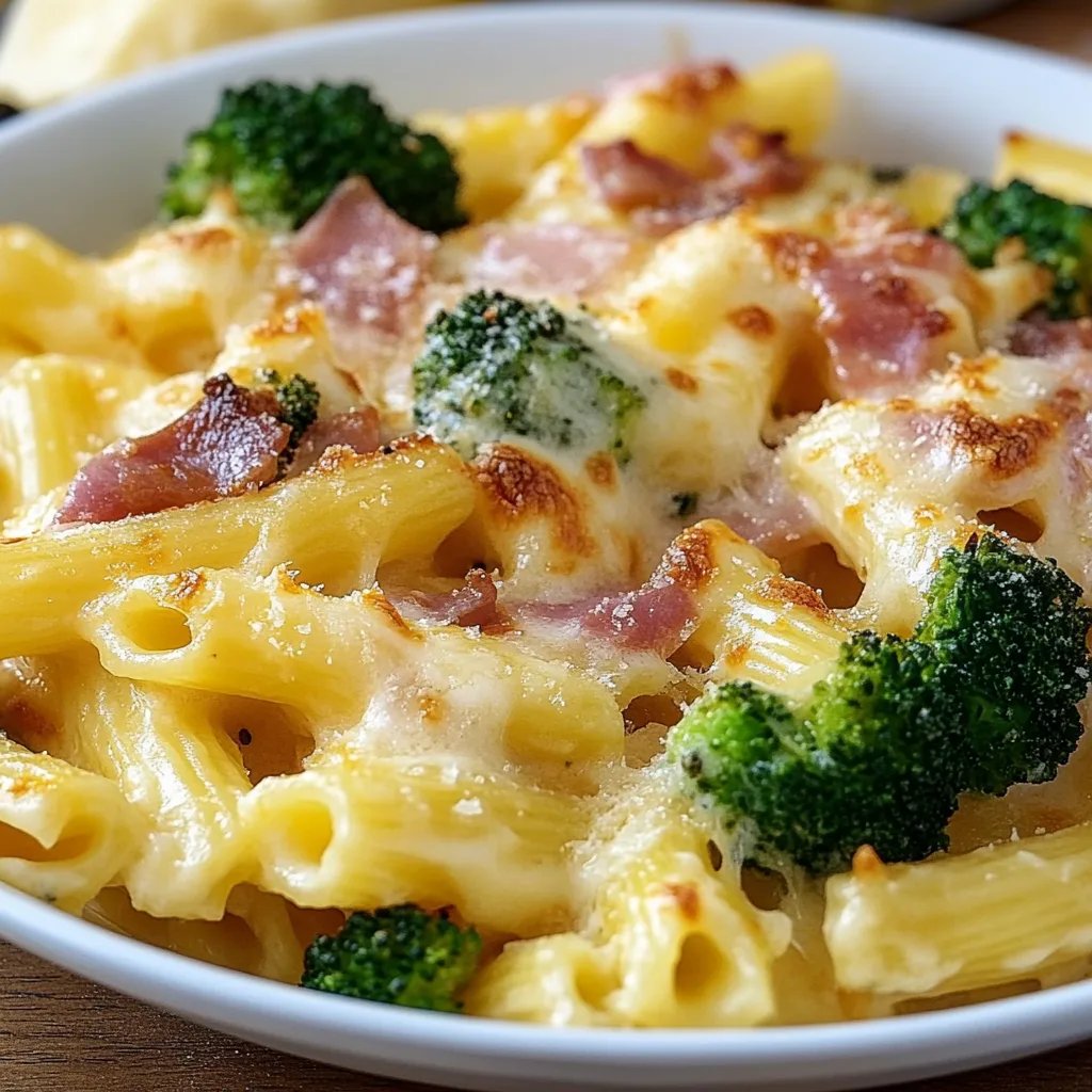 Schinken-Brokkoli-Pasta