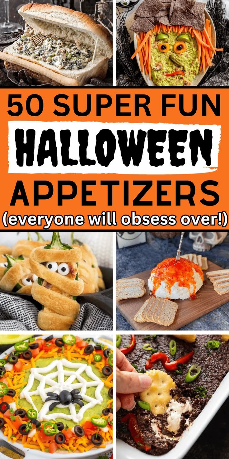 50 Fun Halloween Appetizers: Spooktacular Party Food Ideas for a Crowd