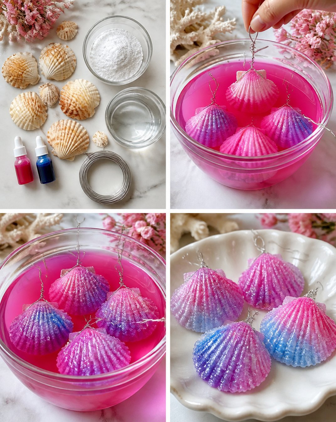 Crystal Seashell Craft Becomes Glassy Decor 19 Crystal Seashell Craft Becomes Glassy Decor
