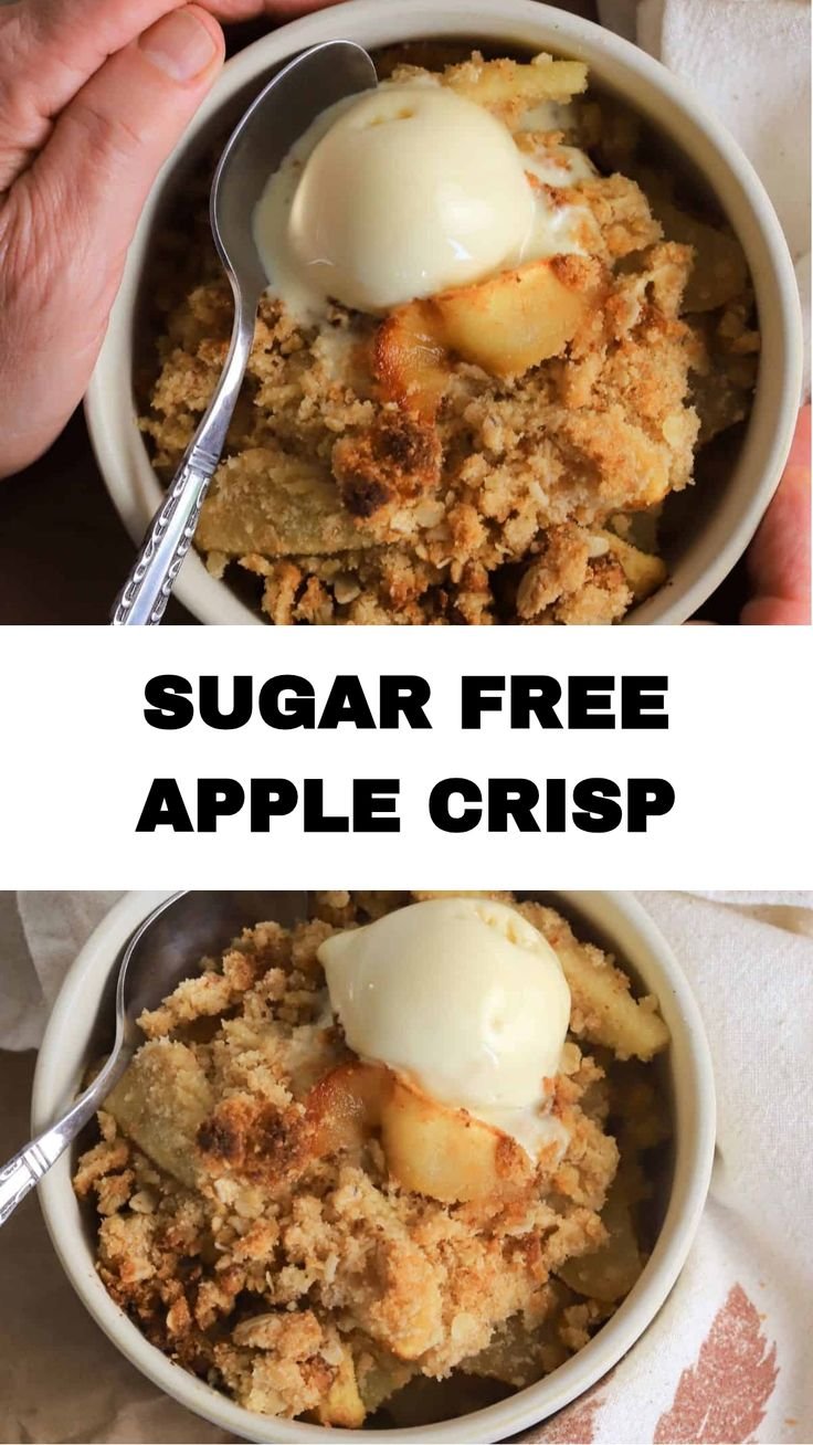 Sugarless Apple Crisp