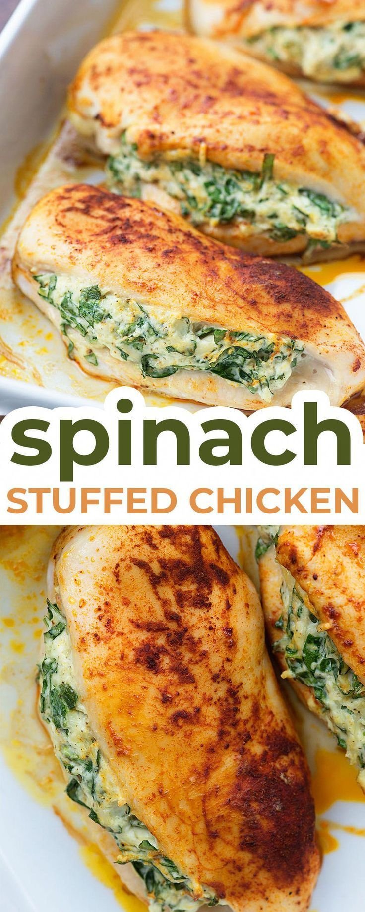 Spinach Stuffed Chicken Breasts