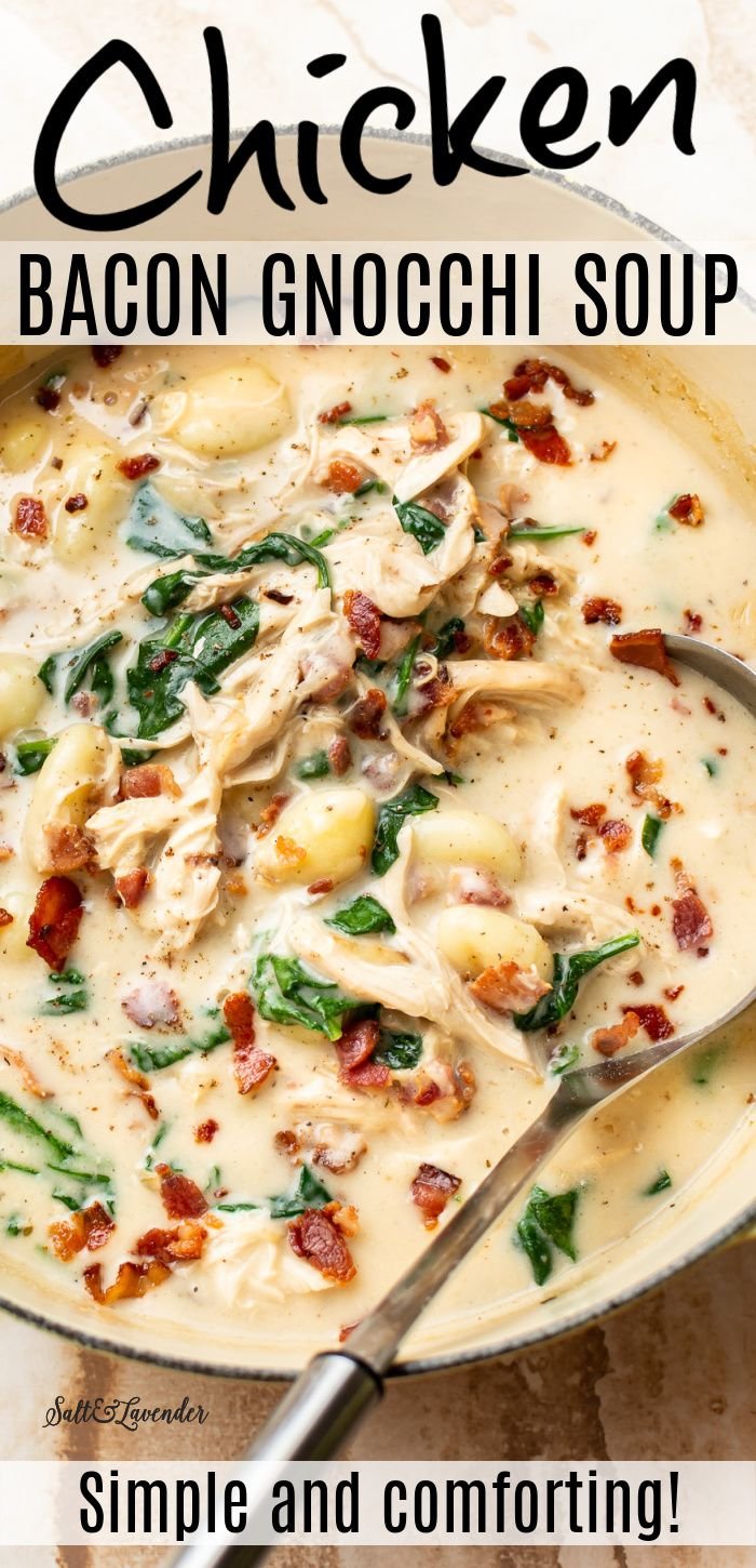 Creamy Chicken Bacon Gnocchi Soup