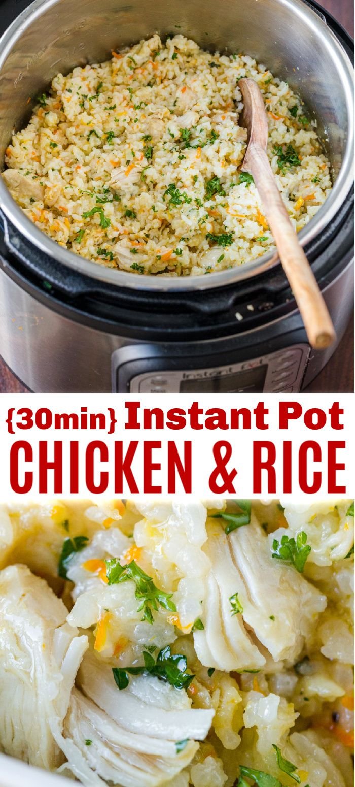 Instant Pot Chicken and Rice Recipe