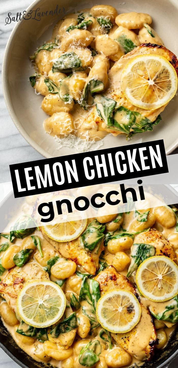 Creamy Lemon Parmesan Chicken Gnocchi