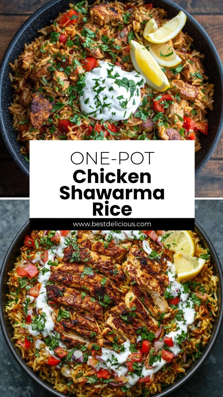 One Pot Chicken Shawarma Rice