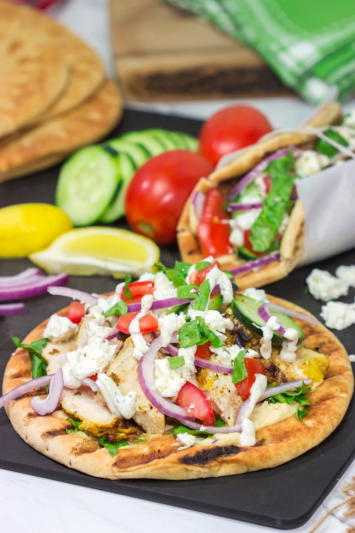Grilled Chicken Shawarma Wraps