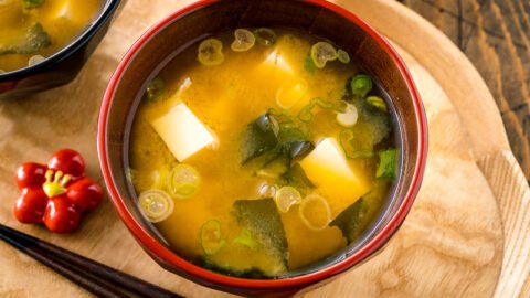 Homemade Miso Soup with Tofu