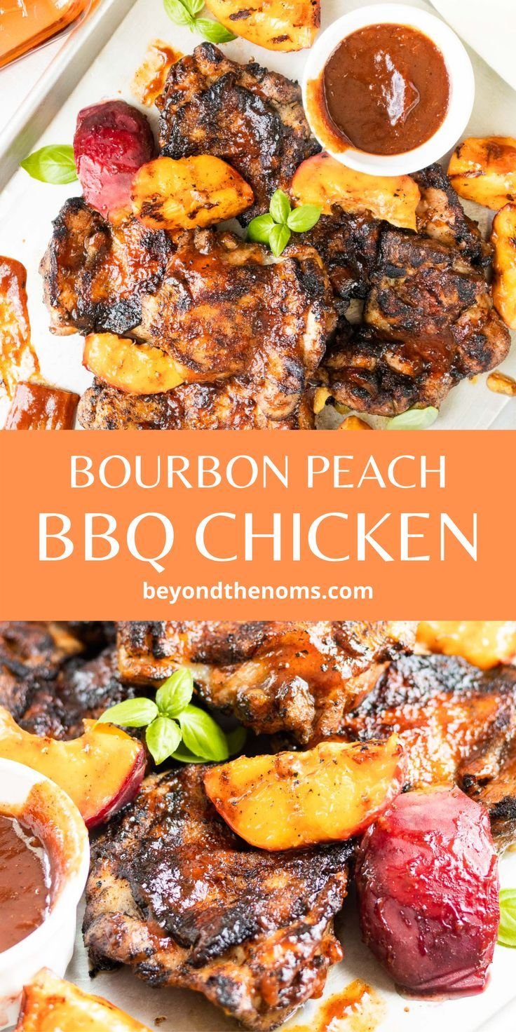 Bourbon Peach BBQ Chicken