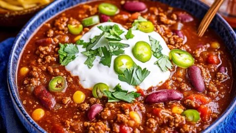 Irresistibly Delicious Slow Cooker Award Winning Chili Recipe