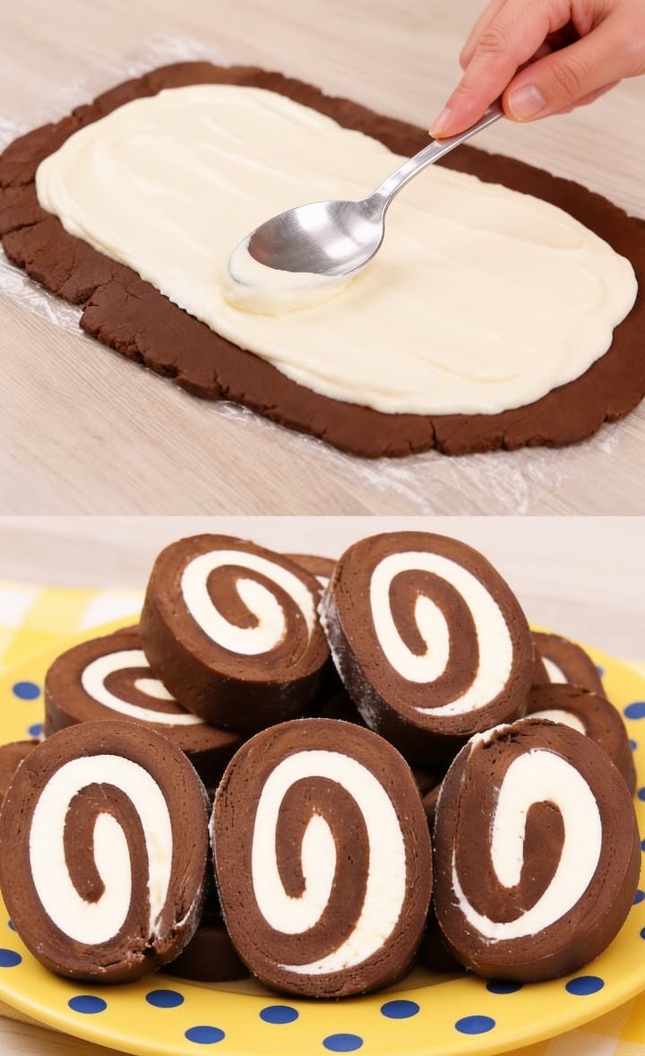 Schoko-Creme-Rolle