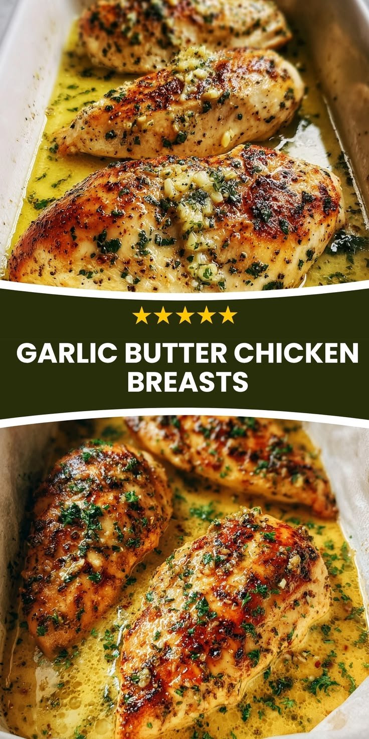 Garlic Butter Baked Chicken Breast