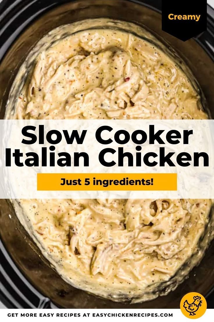 Slow Cooker Italian Chicken