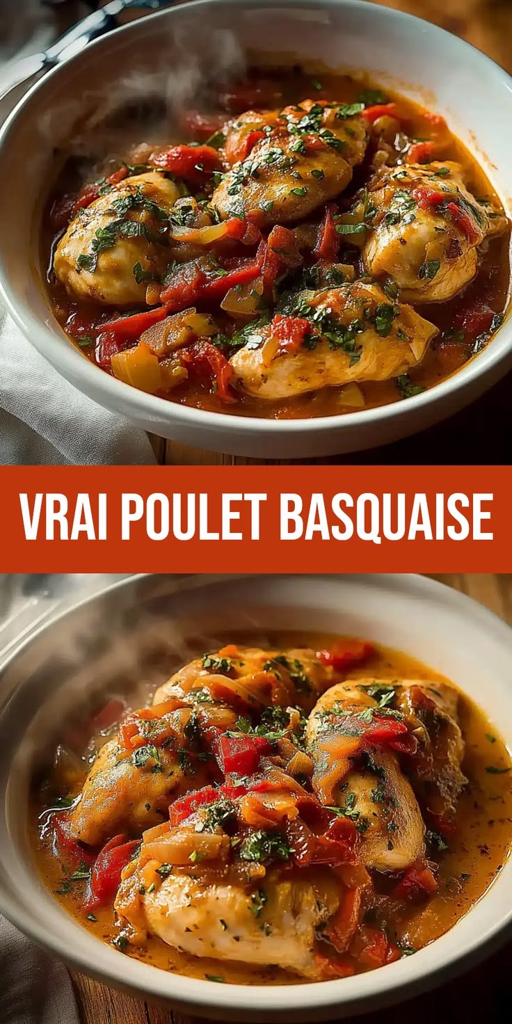 Comment faire un vrai Poulet Basquaise rapide?