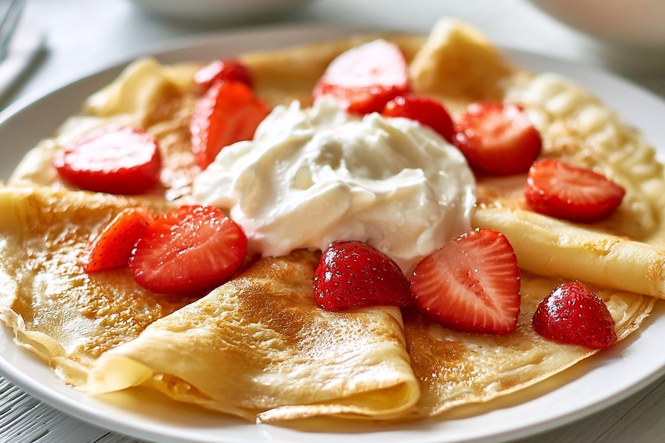 Golden French Crepes Recipe