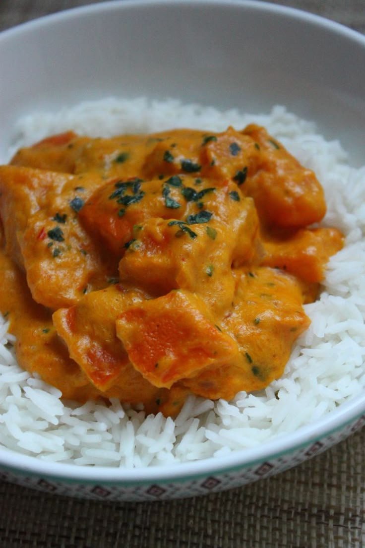 Curry de potimarron à la crème de coco (recette rapide) - La cuisine d'Anna et Olivia