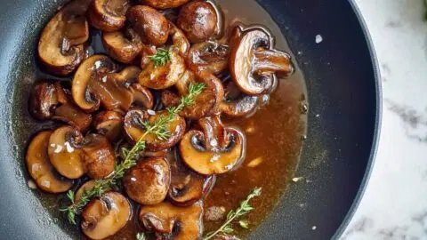 Pan-Seared Mushrooms with Caramelized Shallots & Thyme: Anti-Inflammation Recipe