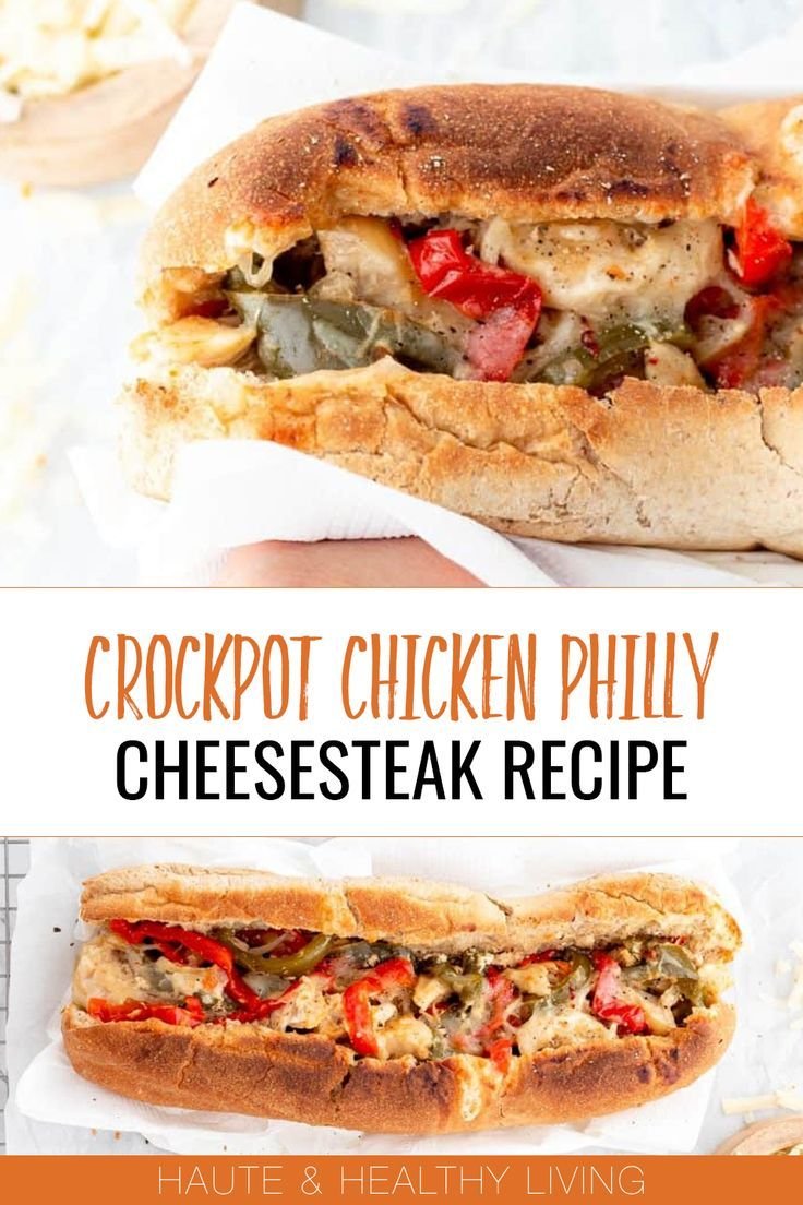 Crockpot Chicken Philly Cheesesteak Recipe
