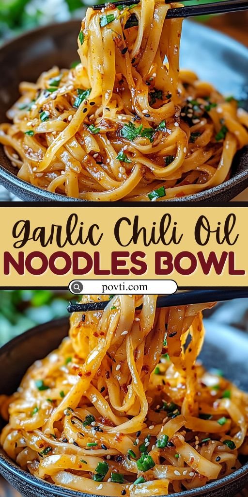 Cozy Garlic Chili Oil Noodles Bowl