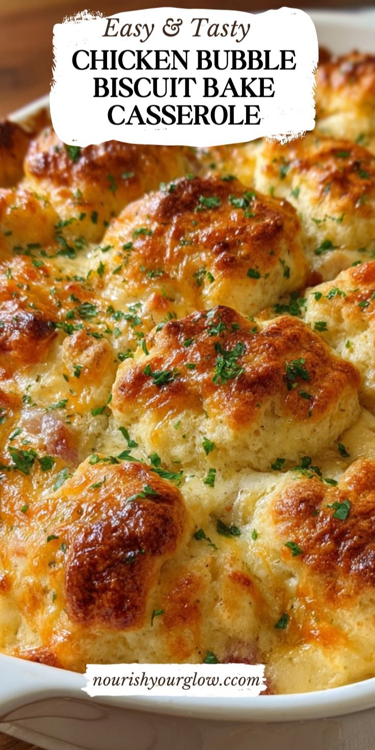 Chicken Bubble Biscuit Bake Casserole