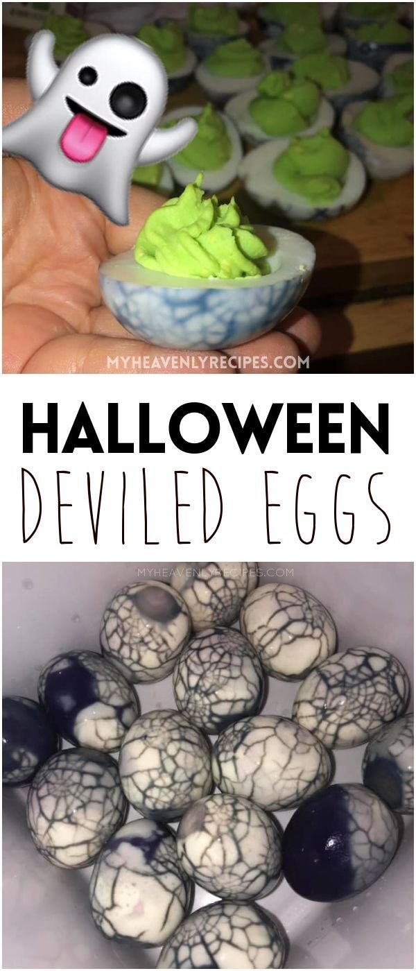 Halloween Deviled Eggs