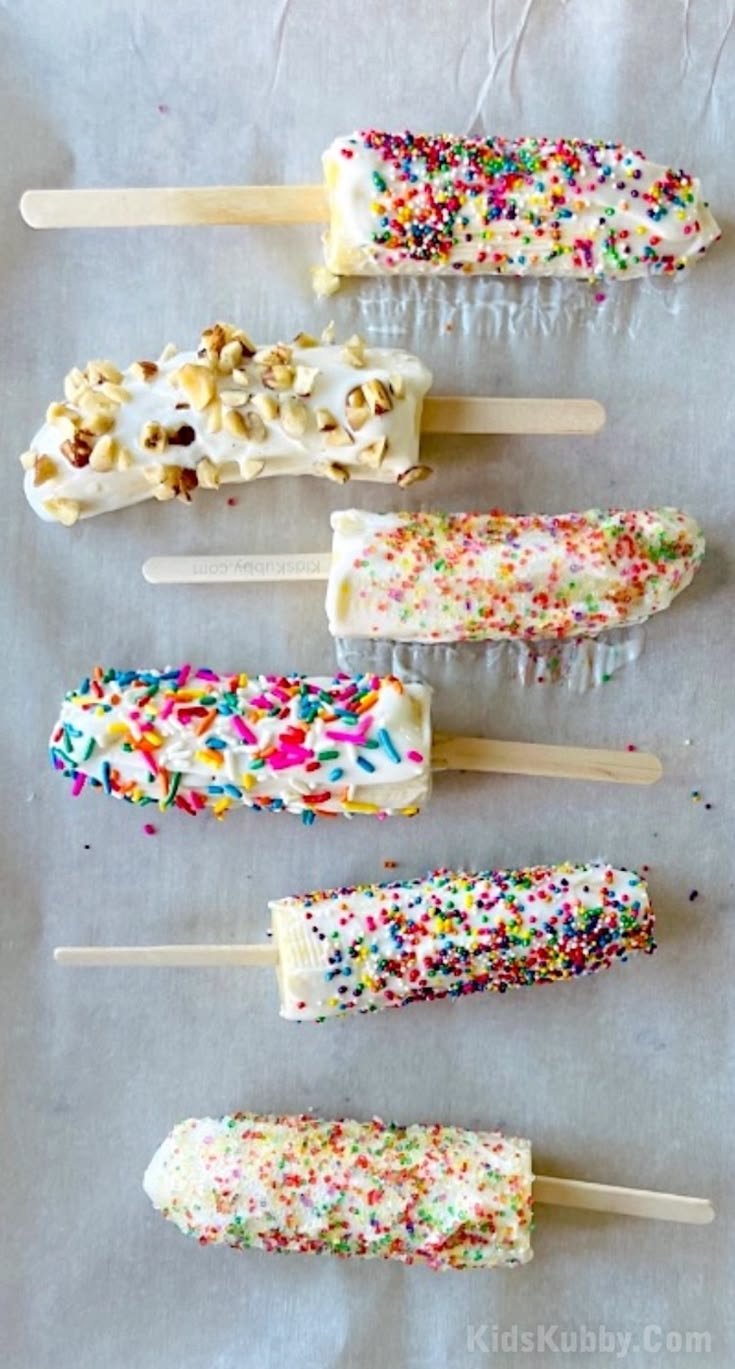 Healthy Frozen Banana Pops