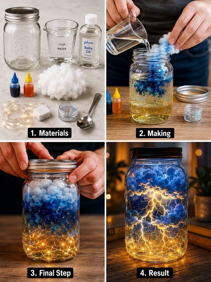 DIY Lightning Storm in a Jar