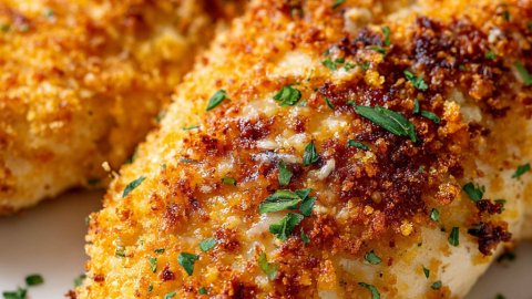 Copycat Longhorn Parmesan Crusted Chicken