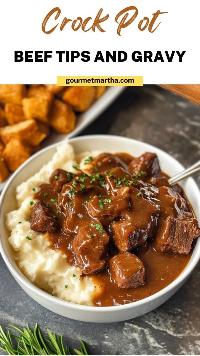 Crock Pot Beef Tips and Gravy