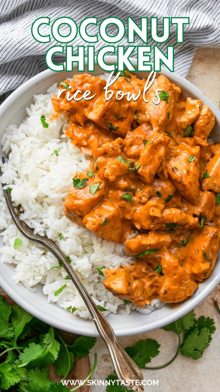 Coconut Chicken Rice Bowl