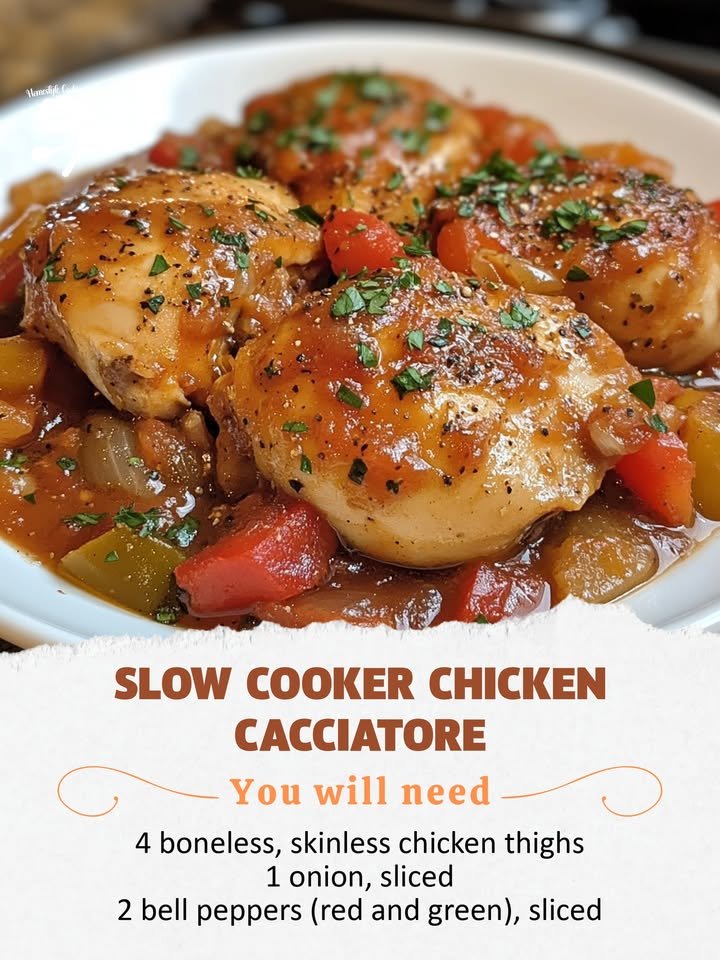 Slow Cooker Chicken Cacciatore 4 Slow Cooker Chicken Cacciatore