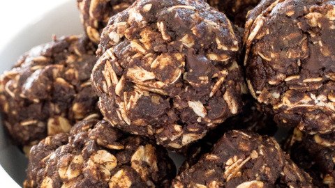 Chocolate Peanut Butter Protein Bites