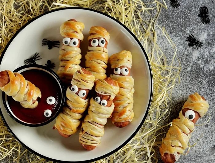 Saucisses Momie Halloween (feuilletées) : la meilleure recette