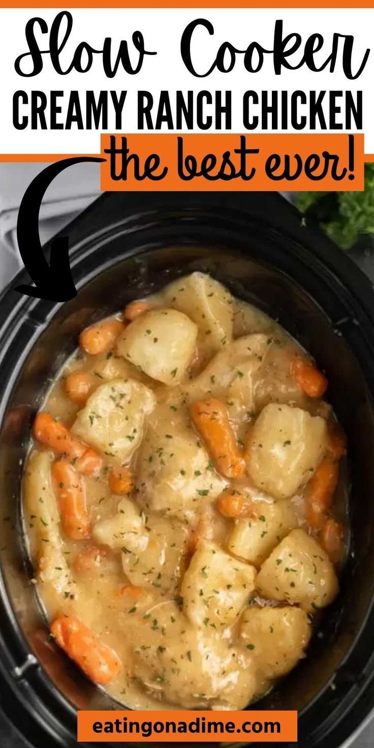 Crock Pot Creamy Ranch Chicken