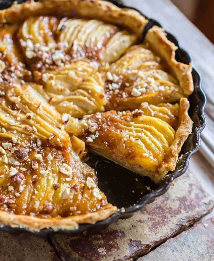 Tarte aux poires et au caramel [bien réconfortante !] - Blog de Châtaigne