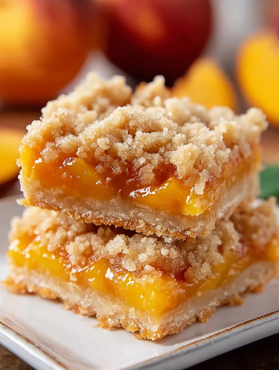 Peach Crumb Bars