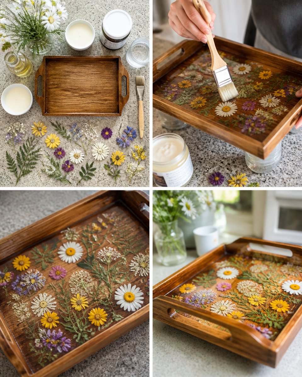 Floral Serving Tray 13 Floral Serving Tray