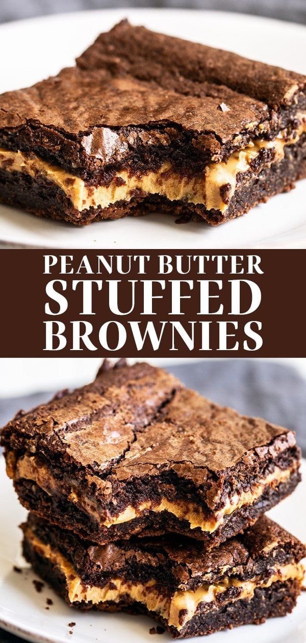 Peanut Butter Filled Brownies