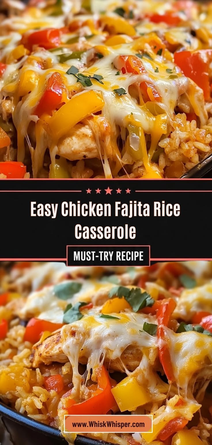 Easy Chicken Fajita Rice Casserole: A Quick and Delicious Family Dinner Idea!