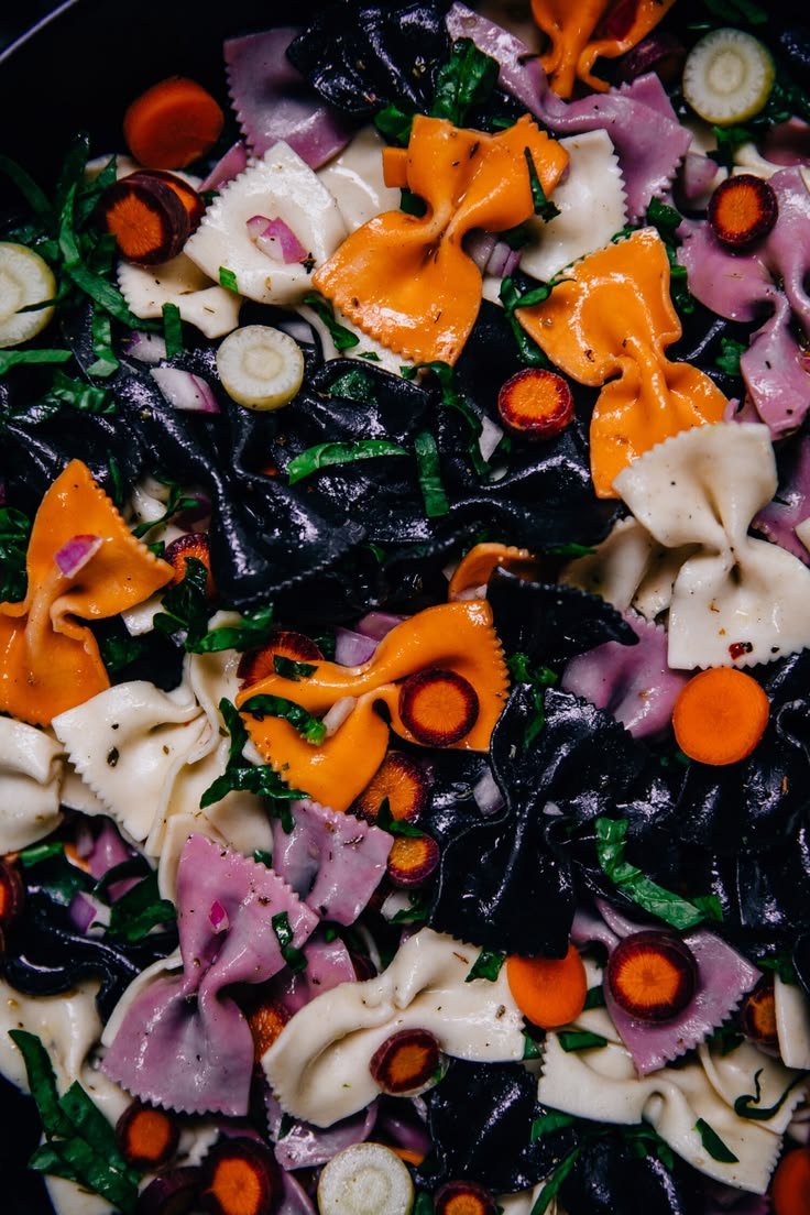 Halloween Pasta Salad | Well and Full