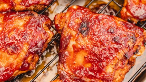 Baked BBQ Chicken Thighs