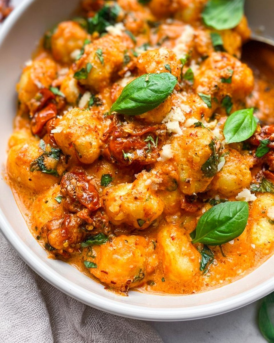 Gnocchi With Sundried Tomato Sauce