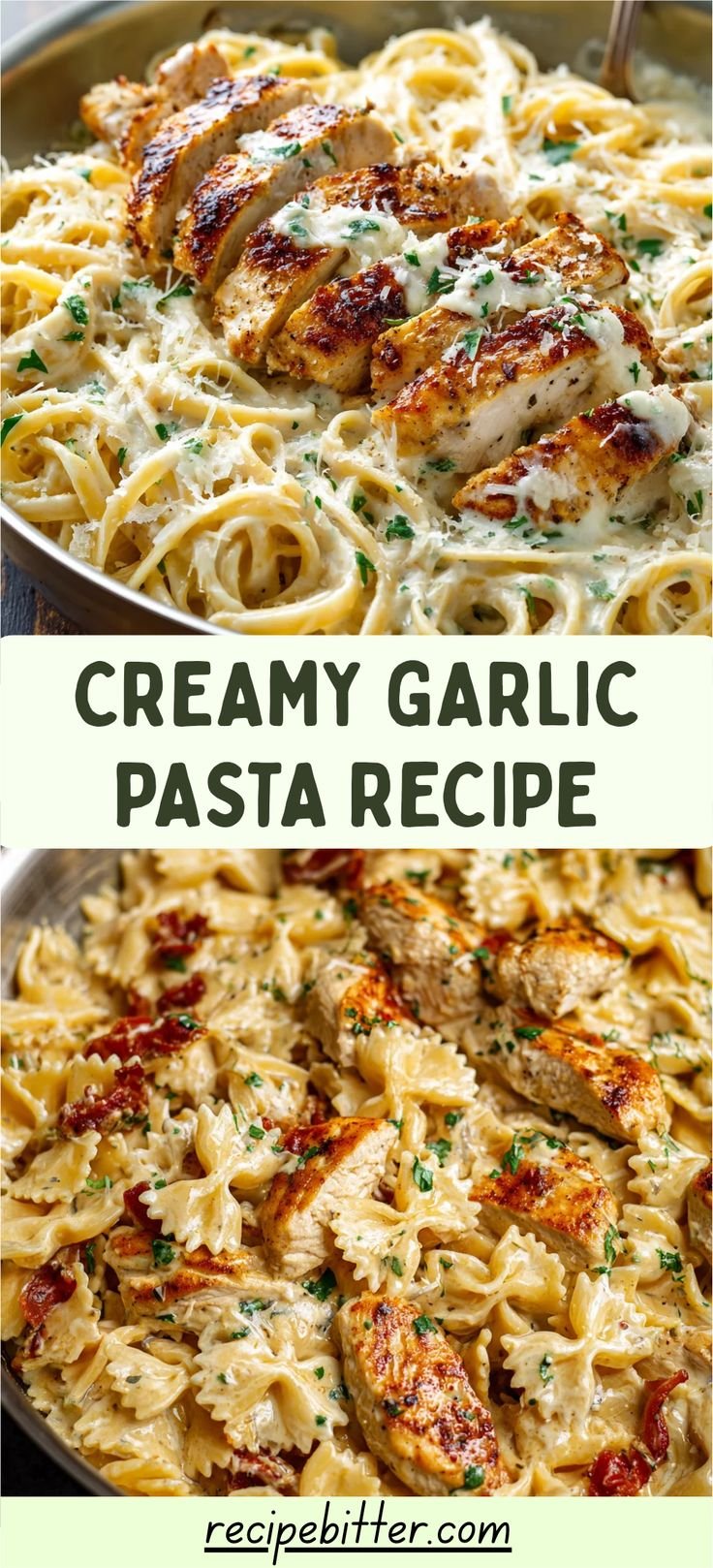 Make Ultimate Creamy Garlic Parmesan Chicken Pasta